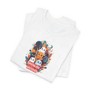 Soft Cotton Ghosts Playing Music Tee Halloween Dipaliz - T-shirts
