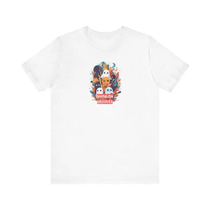 Soft Cotton Ghosts Playing Music Tee Halloween Dipaliz - T-shirts