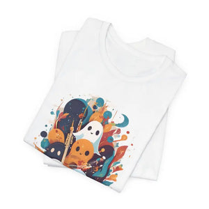 T-shirt - Groovy Ghosts Playing Music Halloween Tee - Dipaliz