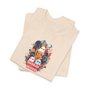 Soft Cotton Ghosts Playing Music Tee Halloween Dipaliz - T-shirts