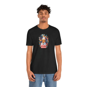Soft Cotton Ghosts Playing Music Tee Halloween Dipaliz - T-shirts