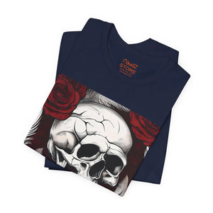 Soft Skull with Roses Tee Jersey Short Sleeve Dipaliz - T-shirts