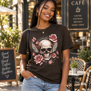 Dipaliz ghoulish skulls unisex jersey short halloween - t-shirts
