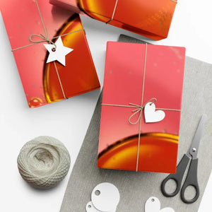 Gift Wrap Papers - Red Bubble Abstract Bold Design - Dipaliz - 30’’ x 20’’ / Satin - Wrapping Paper