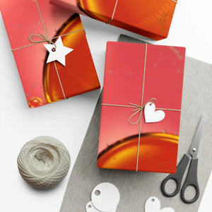 Gift Wrap Papers - Red Bubble Abstract Bold Design - Dipaliz - 30’’ x 20’’ / Matte - Wrapping Paper