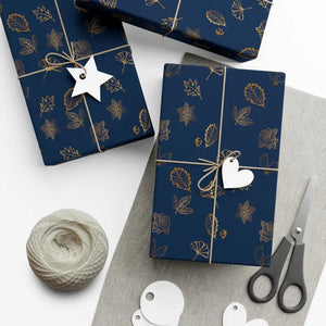 Navy Blue Gift Wrap Papers - Showstopping Presentation - Dipaliz - 30’’ x 20’’ / Matte - Wrapping Paper