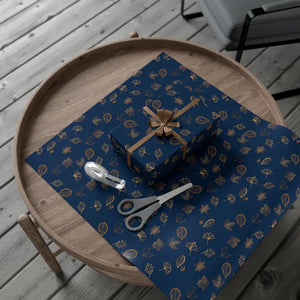 Navy Blue Gift Wrap Papers - Showstopping Presentation - Dipaliz - Wrapping Paper