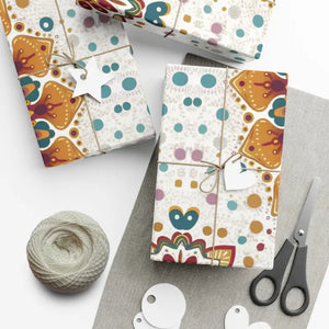 Vibrant Pattern Gift Wrap - Bold Geometric Design - Dipaliz - Wrapping Paper