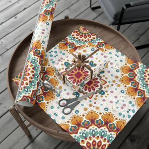 Vibrant Pattern Gift Wrap - Bold Geometric Design - Dipaliz - 30’’ x 144’’ / Satin - Wrapping Paper