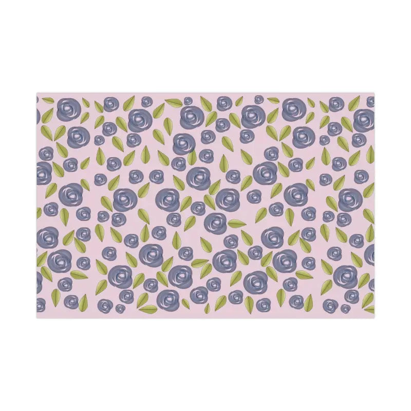 Elevate Gifts with Dipaliz Blue Roses Gift Wrap Papers - Home Decor