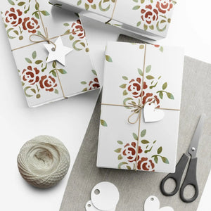 Fashion Rose Gift Wrap Papers - Matte and Satin - Dipaliz - Wrapping Paper