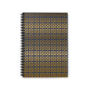 Gold Pattern Notebook Ruled Line - Fashion Statement - Dipaliz - one Size - Notebooks & Notepads