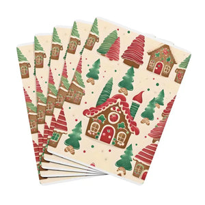 Gingerbread House Poker Playing Cards 300gsm Premium Card Dipaliz - 2.5’’ x 3.5’’ / White / Semi Glossy - Games