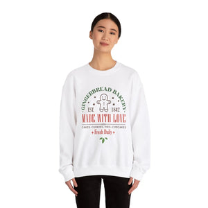 Cozy Gingerbread Bakery Sweatshirt - Winter Top - Dipaliz - Sweatshirts - s