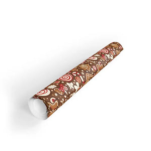 Smooth Satin Wrapping Paper Holiday Chocolate Brown Dipaliz