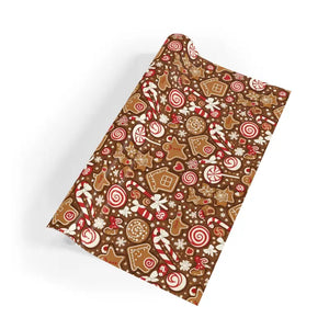 Smooth Satin Wrapping Paper Holiday Chocolate Brown Dipaliz
