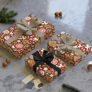 Smooth Satin Wrapping Paper Holiday Chocolate Brown Dipaliz