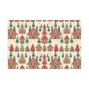 Gingerbread House Gift Wrap Papers - Festive Holiday Design - Dipaliz - Wrapping Paper