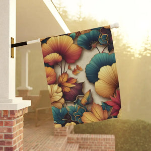 Ginkgo Leaves Banner Poly Poplin-canvas Autumn Decor - Dipaliz - Flags & Windsocks