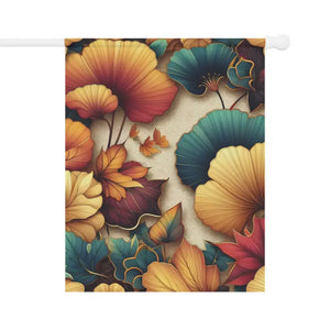Ginkgo Leaves Banner Poly Poplin-canvas Autumn Decor - Dipaliz - 24.5’’ × 32’’ - Flags & Windsocks