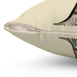 Ginkgo Tree Polyester Square Pillow - Bold Nature Decor - Dipaliz - Throw Pillows