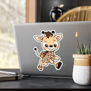 Giraffe Kiss Cut Vinyl Decals - Satin Finish Stickers - Dipaliz - 8’’ x 10’’ / Kiss-cut / Decor