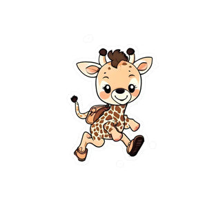 Kiss Cut Giraffe Vinyl Decals - Satin Finish Style - Dipaliz - Decor