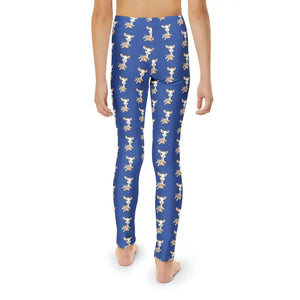 Cute Giraffe Pattern Length Leggings Kids Activewear - Dipaliz