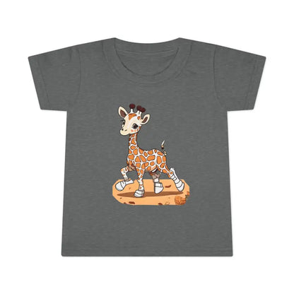 Giraffe Toddler Cotton Tee: Cozy Cute Fun All Day! - Kids Clothes