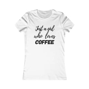 Girl Loves Coffee Tee - Comfy Women’s Graphic Shirt - Dipaliz - s / White - T-shirts