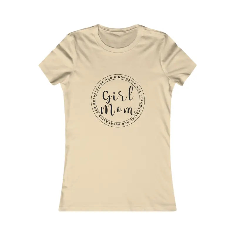 Chic Girl Mom Favorite Tee: Stylish Pride for Super Moms! - m / Soft Cream T-shirt