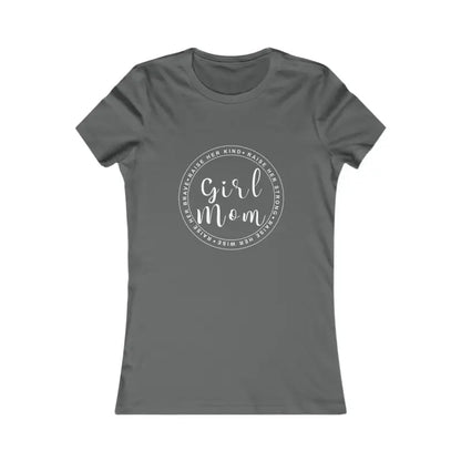 Chic Girl Mom Favorite Tee: Stylish Pride for Super Moms! - s / Asphalt T-shirt