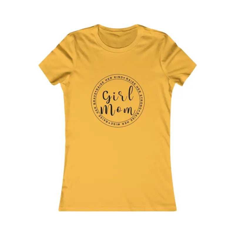 Chic Girl Mom Favorite Tee: Stylish Pride for Super Moms! - s / Gold T-shirt