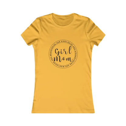 Chic Girl Mom Favorite Tee: Stylish Pride for Super Moms! - s / Gold T-shirt