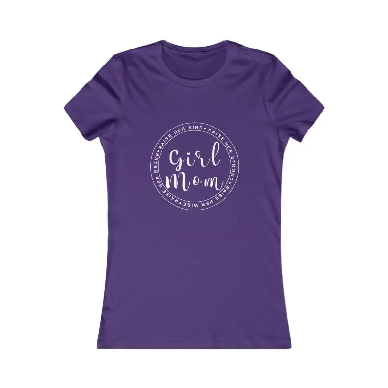 Chic Girl Mom Favorite Tee: Stylish Pride for Super Moms! - s / Team Purple T-shirt