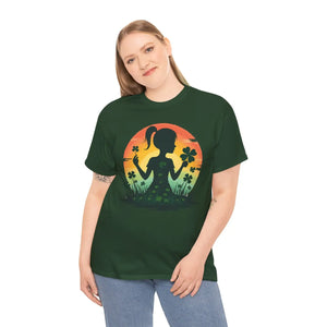 Unisex Heavy Cotton Shamrock Tee - Unmatched Comfort - Dipaliz - T-shirts