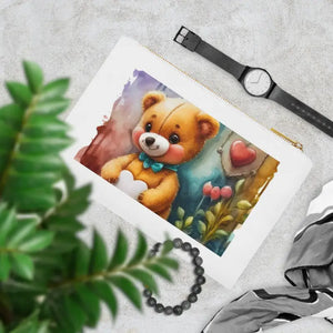 Cotton Canvas Cosmetic Bag - Chic Makeup Organizer - Dipaliz - White / one Size - & Toiletry Bags