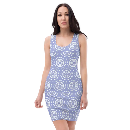 Stand out in Style: Glamour White Pattern Dress - Xs Dresses