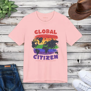 Global Citizen Unisex Tee - World Map Pride Cotton - Dipaliz - T-shirts