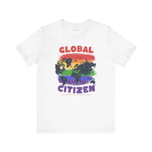Global Citizen Unisex Tee - World Map Pride Cotton - Dipaliz - T-shirts