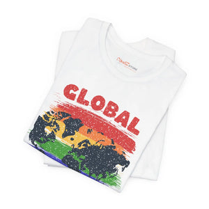 Global Citizen Unisex Tee - World Map Pride Cotton - Dipaliz - T-shirts