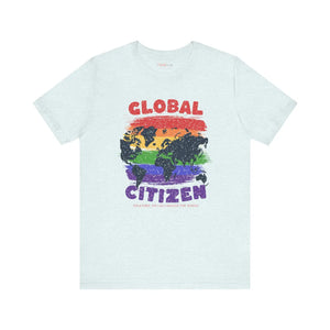 Global Citizen Unisex Tee - World Map Pride Cotton - Dipaliz - T-shirts