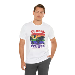 Global Citizen Unisex Tee - World Map Pride Cotton - Dipaliz - T-shirts