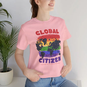 Global Citizen Unisex Tee - World Map Pride Cotton - Dipaliz - T-shirts