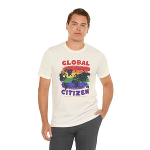 Global Citizen Unisex Tee - World Map Pride Cotton - Dipaliz - T-shirts