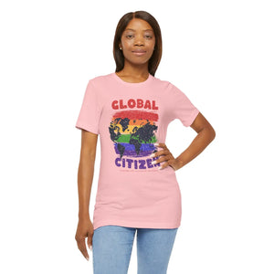 Global Citizen Unisex Tee - World Map Pride Cotton - Dipaliz - T-shirts