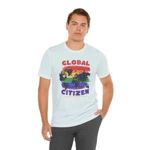 Global Citizen Unisex Tee - World Map Pride Cotton - Dipaliz - T-shirts