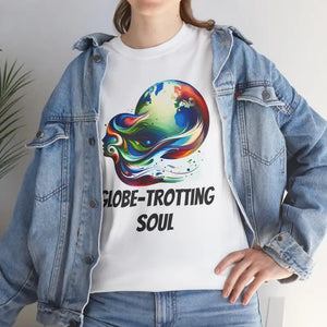Globe Trotting Soul Adventure Tee - Heavy Cotton Unisex - Dipaliz - T-shirts