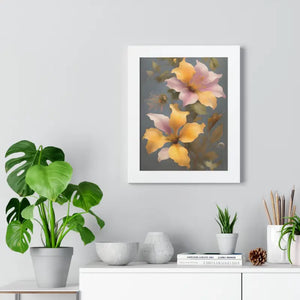Morning Glory Flower Poster Framed Vertical Wall Art by Dipaliz - Posters Prints & Visual Artwork