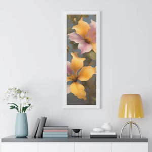 Morning Glory Flower Poster Framed Vertical Wall Art by Dipaliz - Posters Prints & Visual Artwork